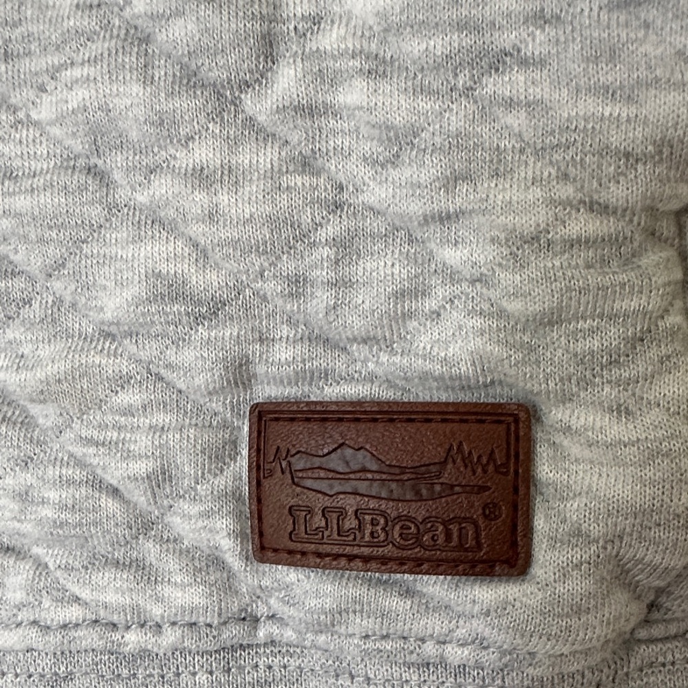 Gray Quilted Half-Zip Pullover - image 2